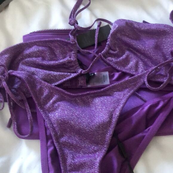 TRIANGL ASTER - VIOLET SPARKLE SET WITH BAG - Picture 7 of 7